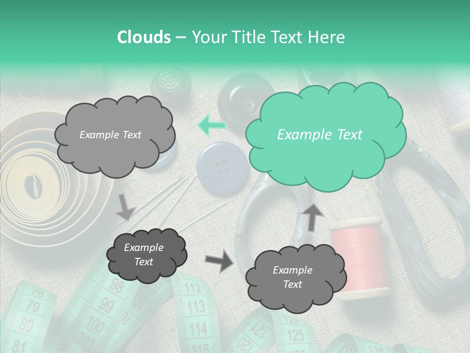 Plastic Tailor Thimble PowerPoint Template