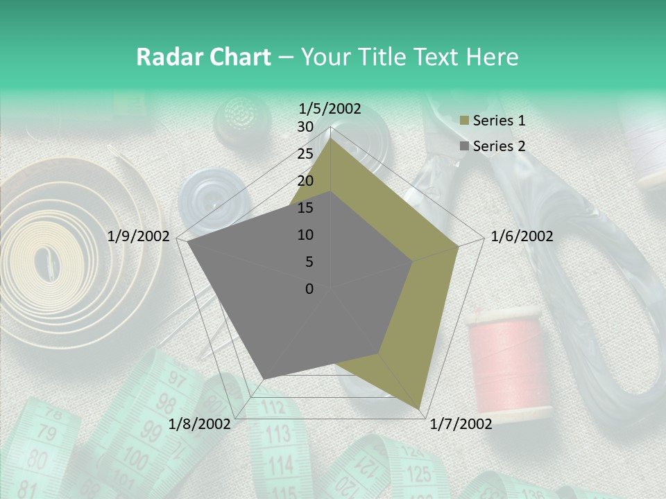 Plastic Tailor Thimble PowerPoint Template