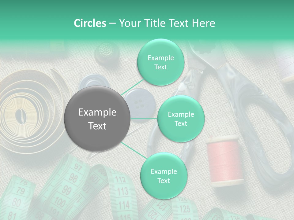 Plastic Tailor Thimble PowerPoint Template