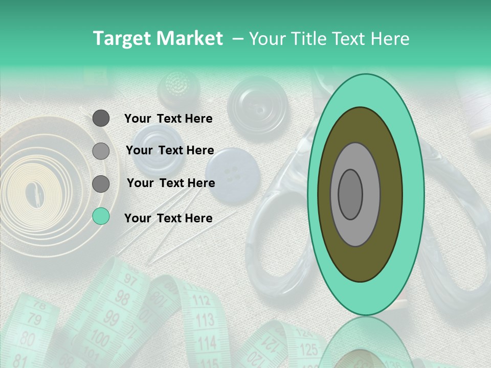 Plastic Tailor Thimble PowerPoint Template