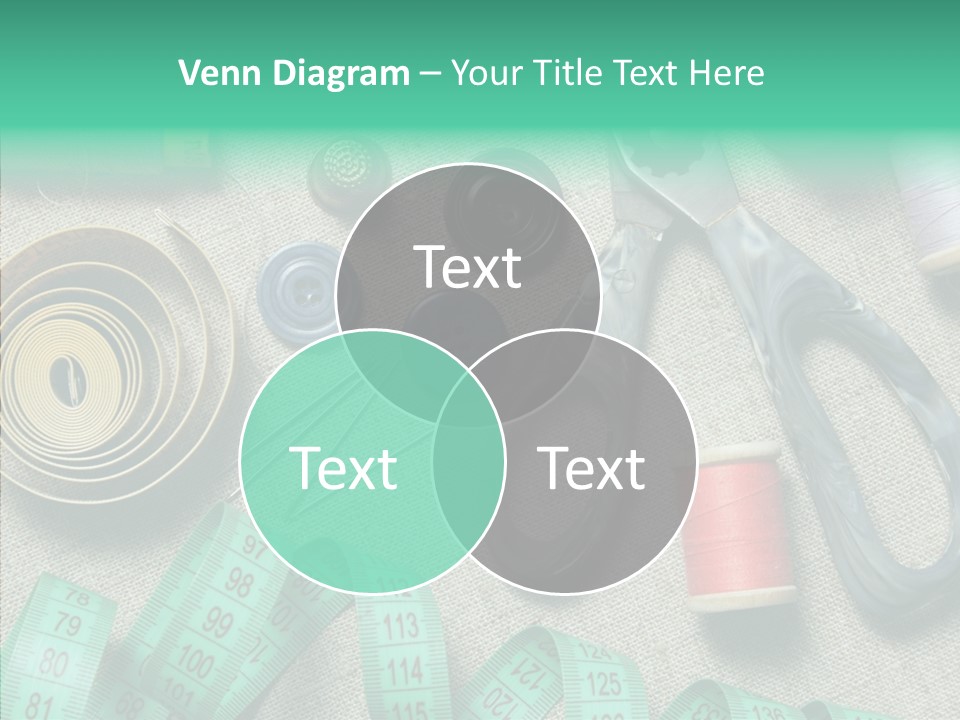 Plastic Tailor Thimble PowerPoint Template