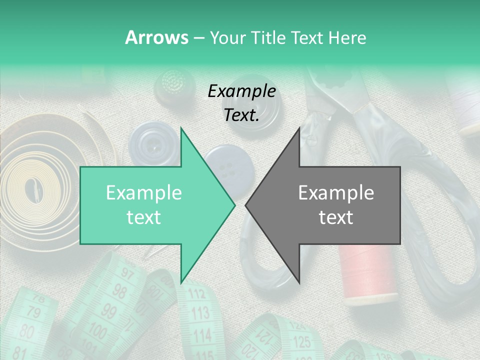 Plastic Tailor Thimble PowerPoint Template