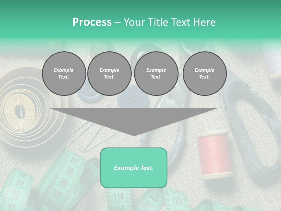 Plastic Tailor Thimble PowerPoint Template