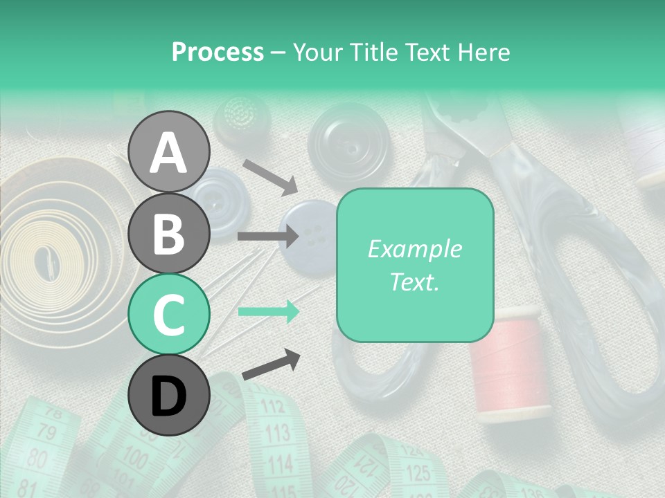 Plastic Tailor Thimble PowerPoint Template
