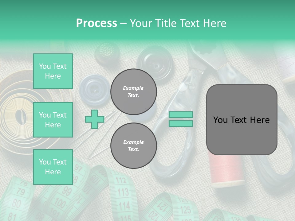 Plastic Tailor Thimble PowerPoint Template