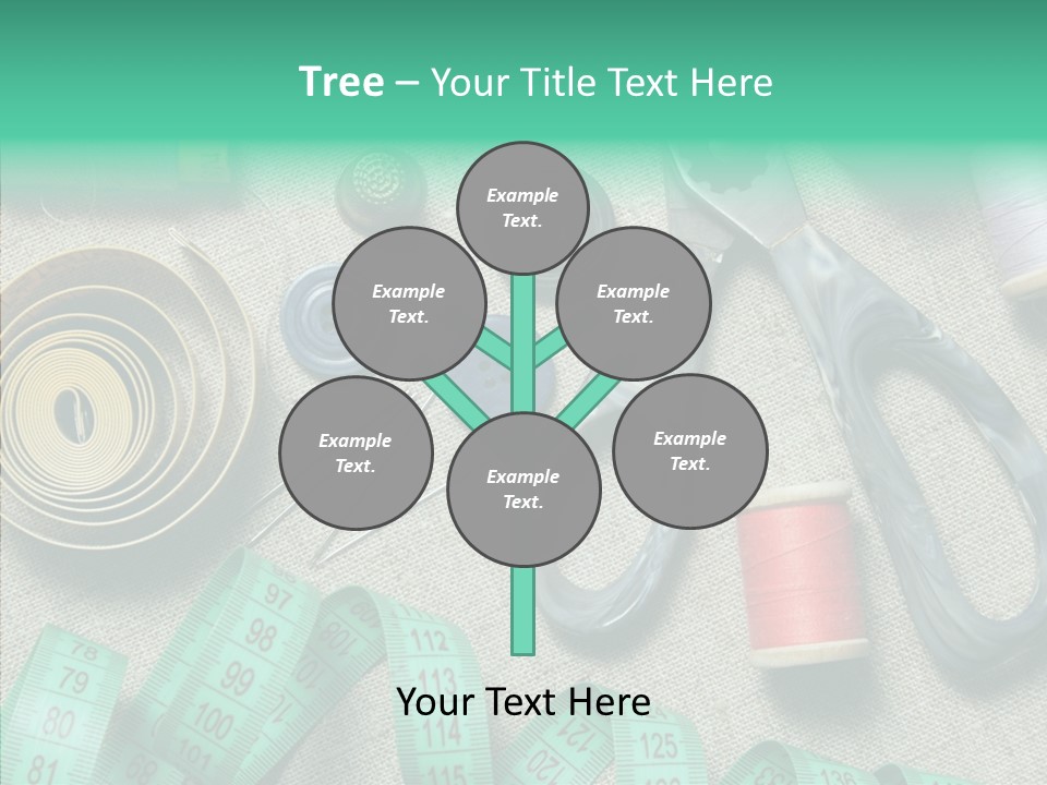 Plastic Tailor Thimble PowerPoint Template