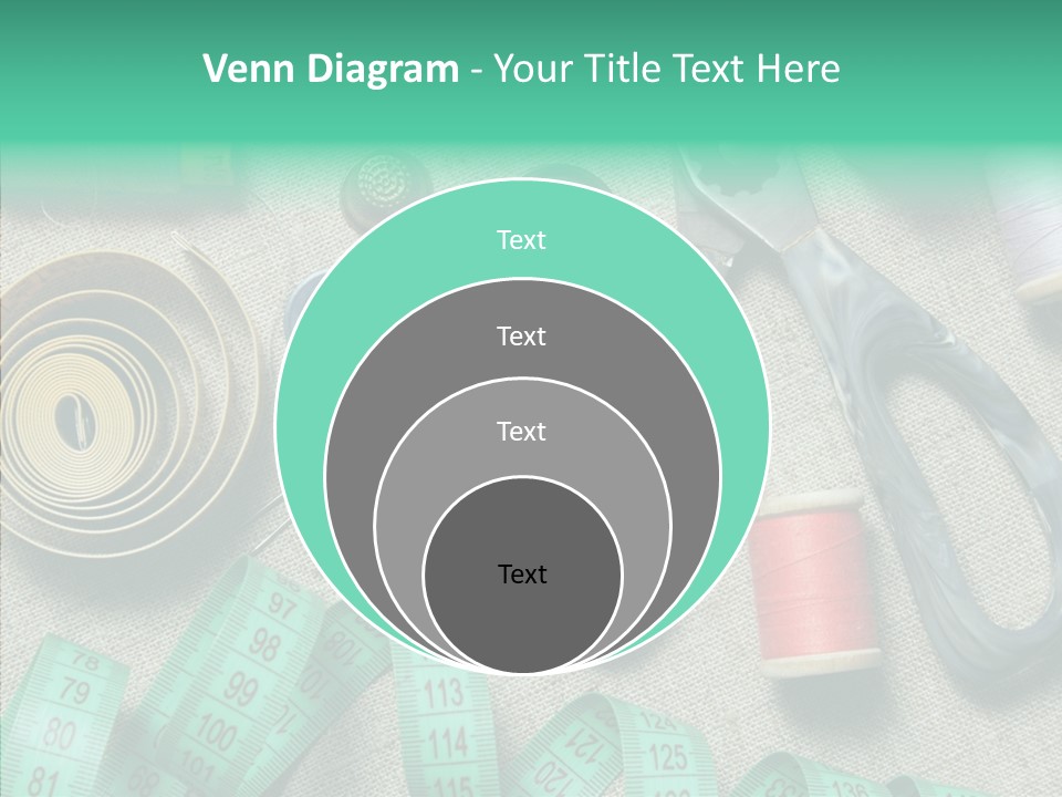 Plastic Tailor Thimble PowerPoint Template