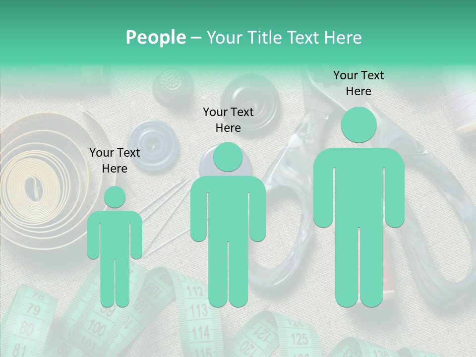 Plastic Tailor Thimble PowerPoint Template