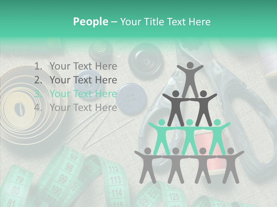 Plastic Tailor Thimble PowerPoint Template