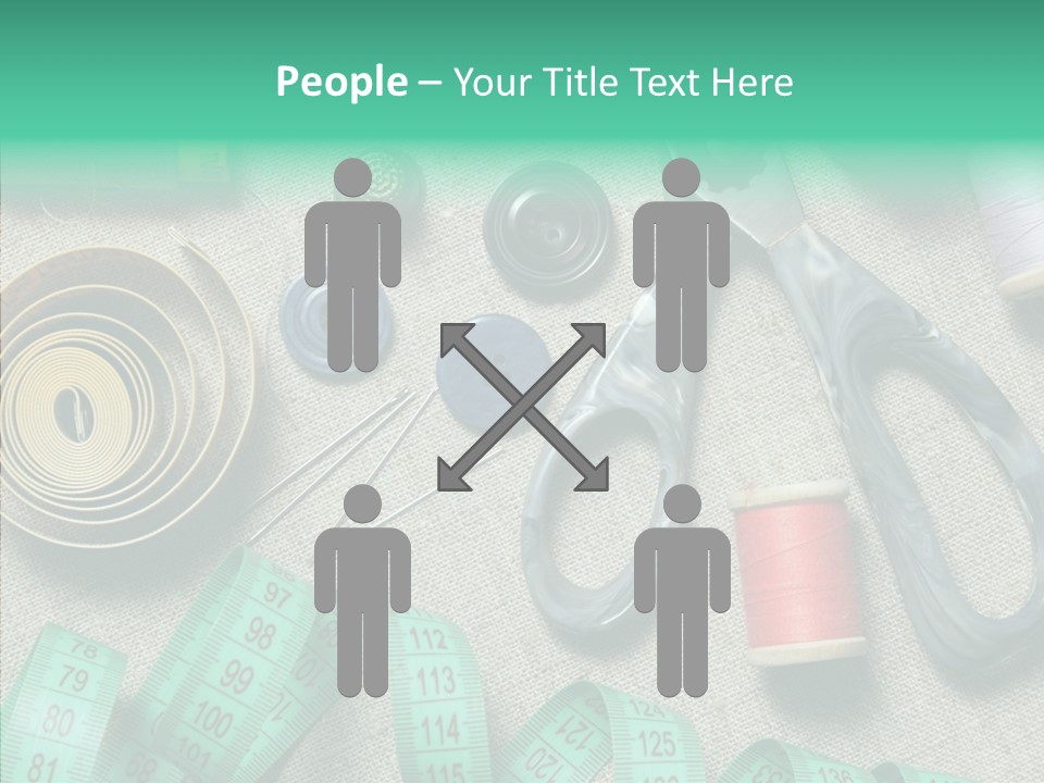 Plastic Tailor Thimble PowerPoint Template