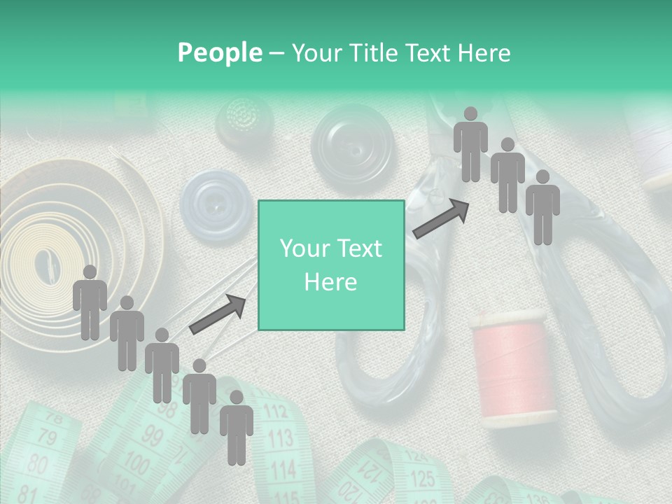 Plastic Tailor Thimble PowerPoint Template