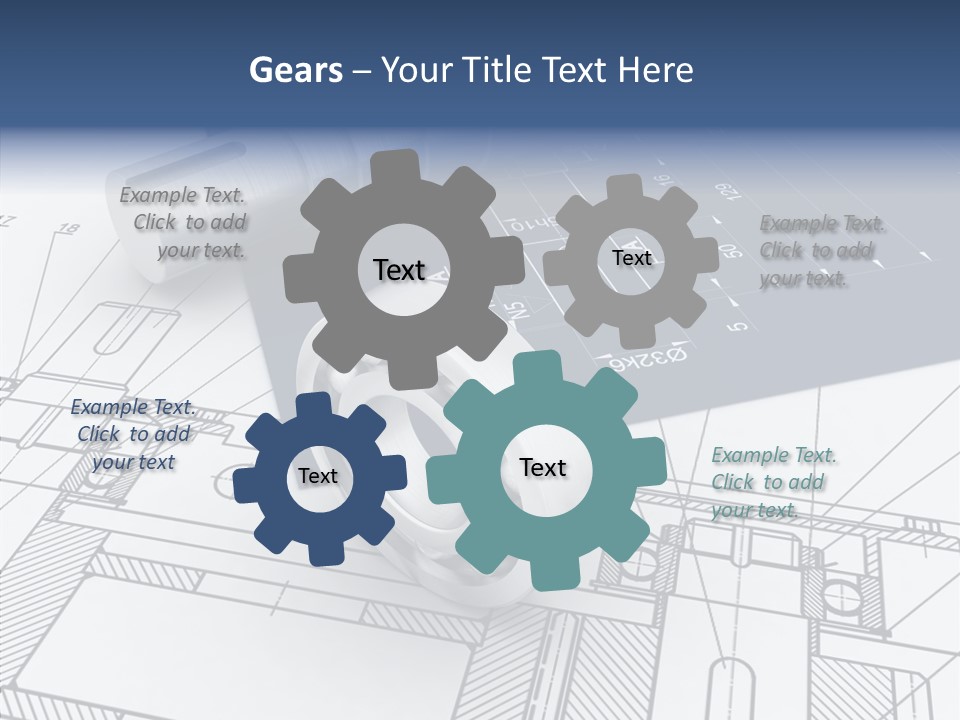 Cogs Technology Metallic PowerPoint Template