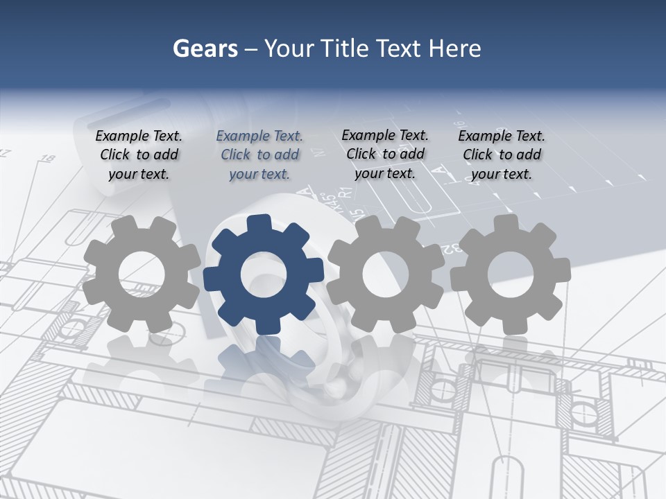 Cogs Technology Metallic PowerPoint Template