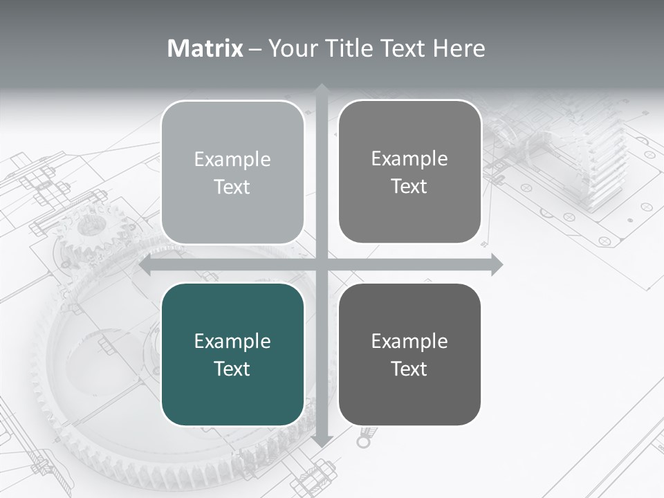 Cogwheel Relationship Industry PowerPoint Template