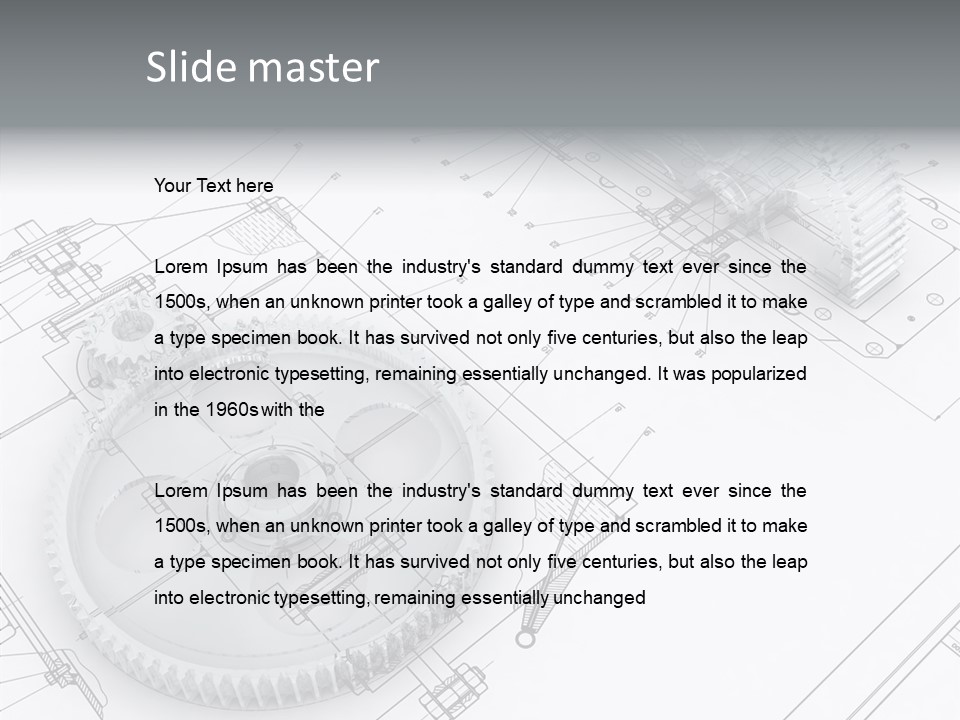 Cogwheel Relationship Industry PowerPoint Template