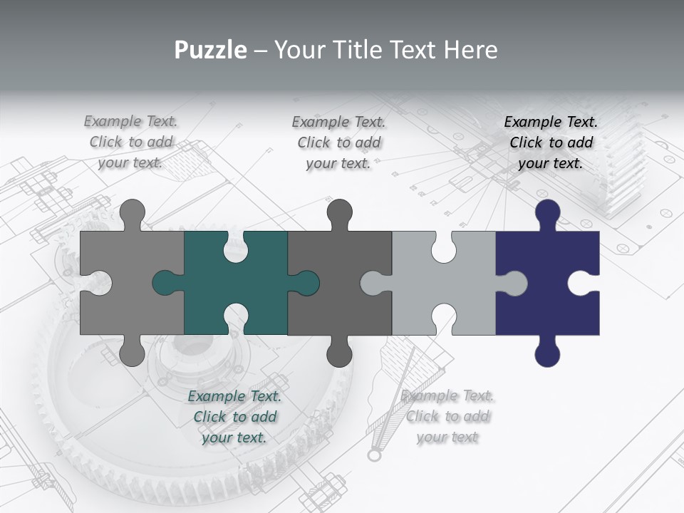 Cogwheel Relationship Industry PowerPoint Template