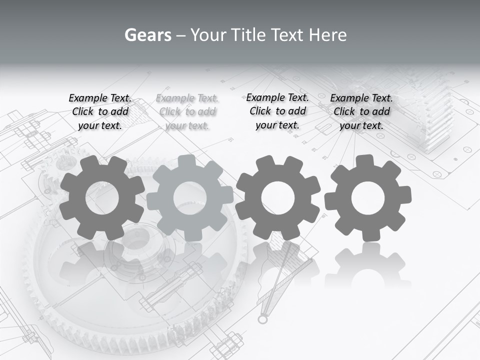 Cogwheel Relationship Industry PowerPoint Template