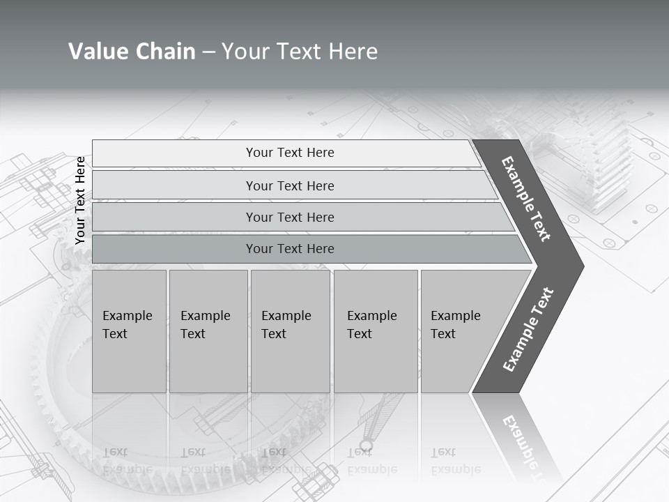 Cogwheel Relationship Industry PowerPoint Template