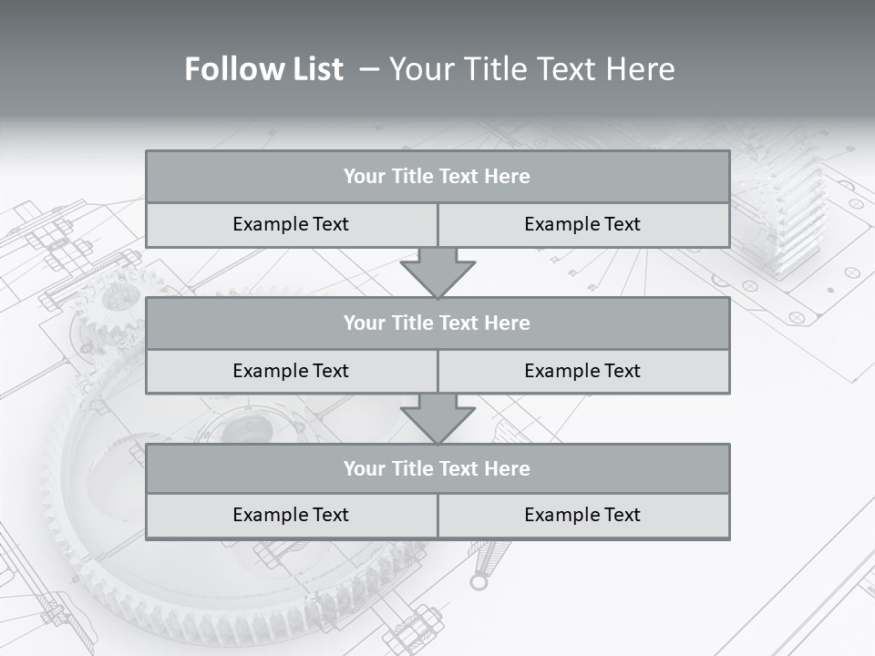 Cogwheel Relationship Industry PowerPoint Template