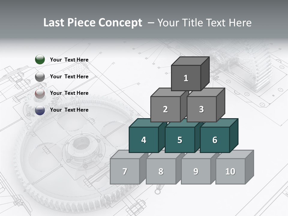 Cogwheel Relationship Industry PowerPoint Template