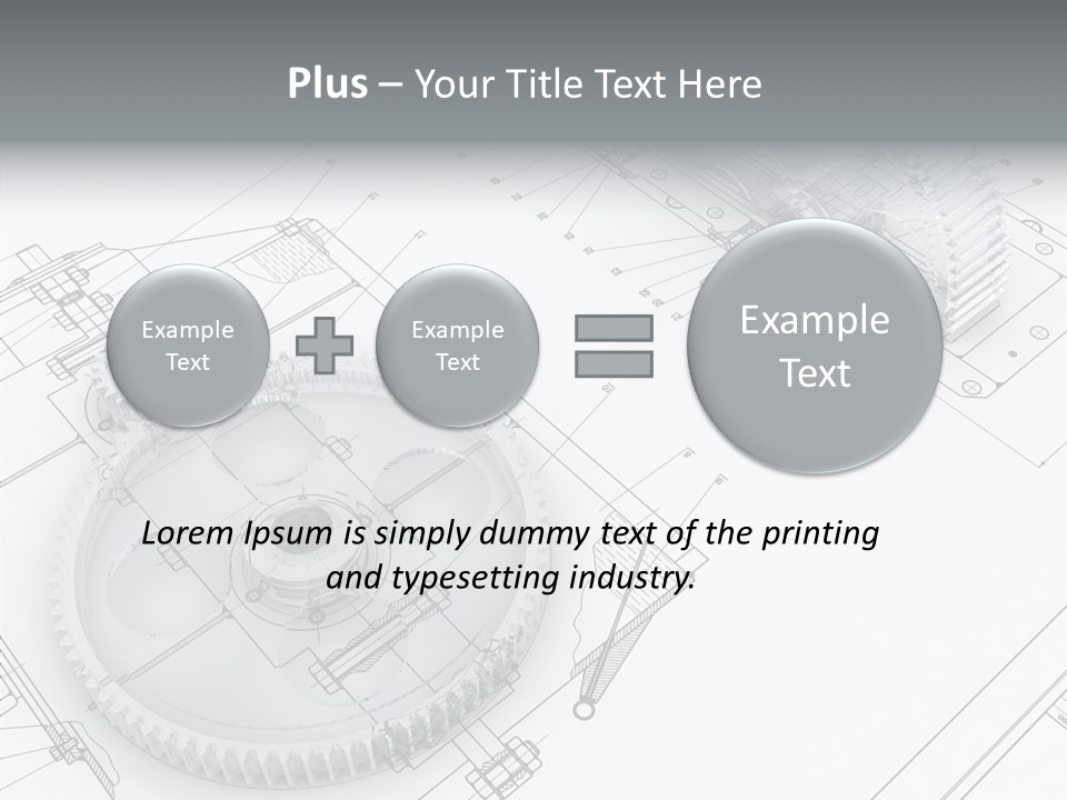 Cogwheel Relationship Industry PowerPoint Template