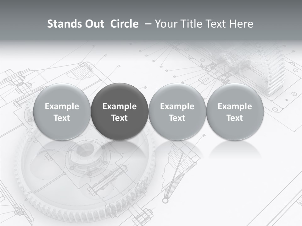 Cogwheel Relationship Industry PowerPoint Template