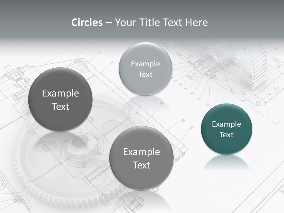 Cogwheel Relationship Industry PowerPoint Template