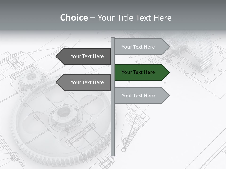Cogwheel Relationship Industry PowerPoint Template