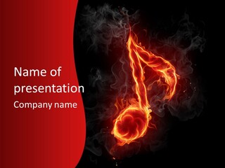 Image Disco Note PowerPoint Template