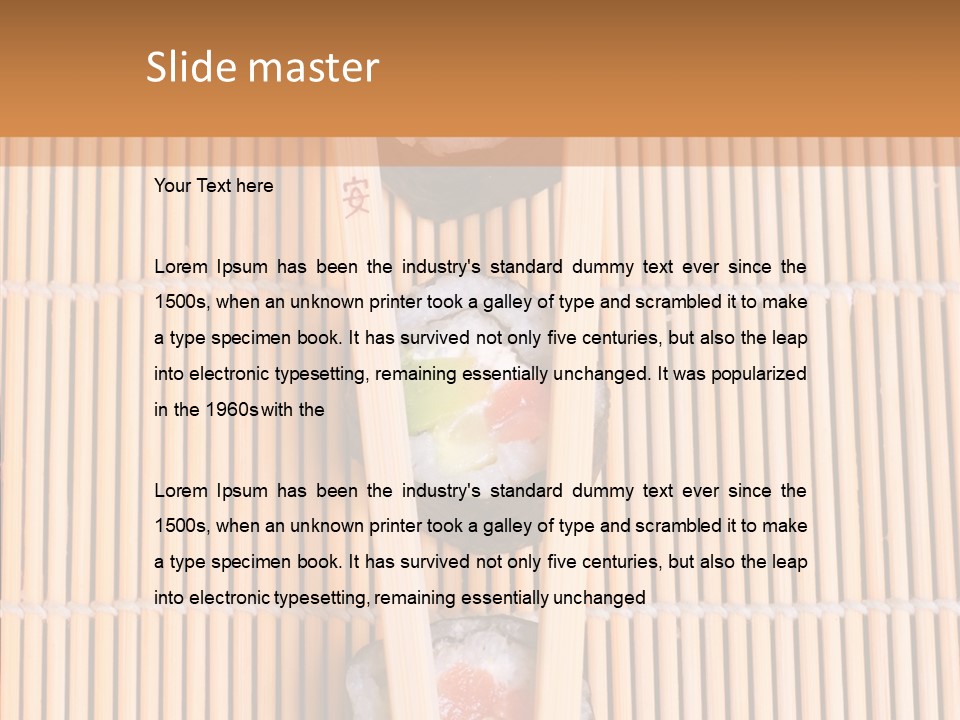 Sushi Seafood Dinner PowerPoint Template