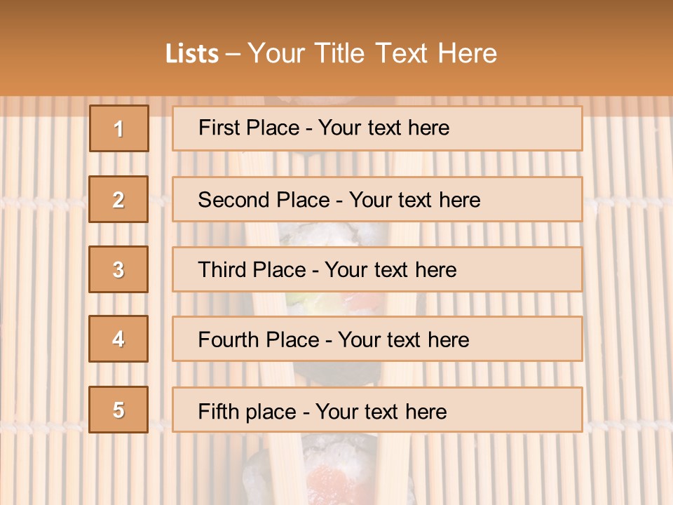 Sushi Seafood Dinner PowerPoint Template
