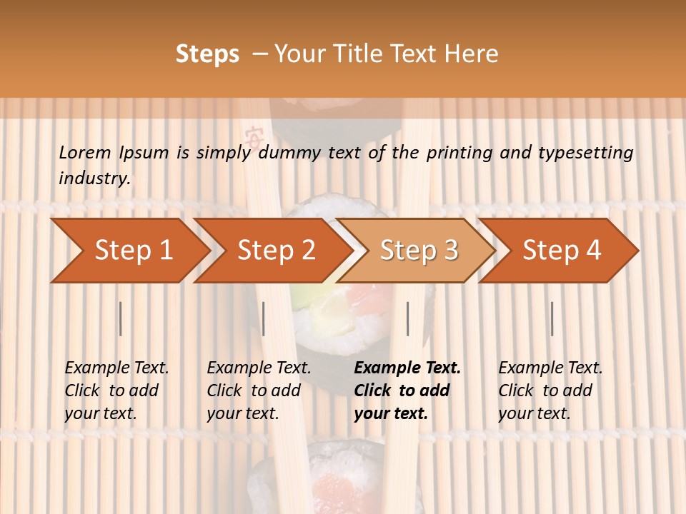 Sushi Seafood Dinner PowerPoint Template