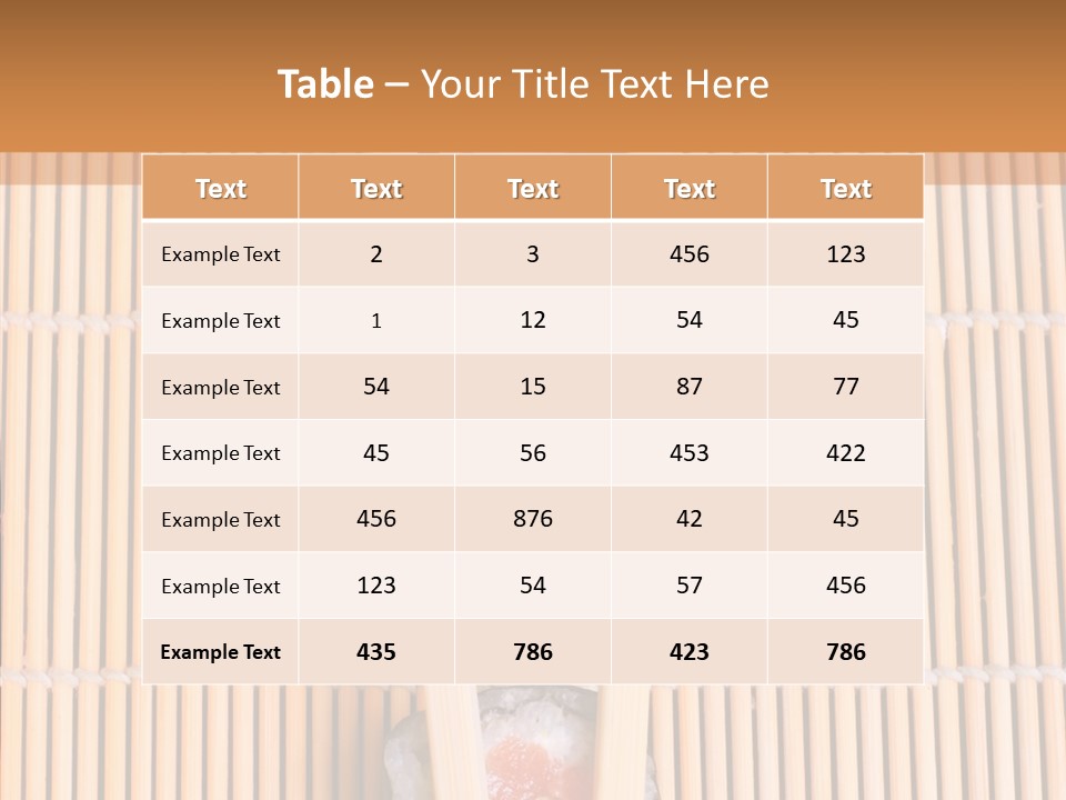 Sushi Seafood Dinner PowerPoint Template