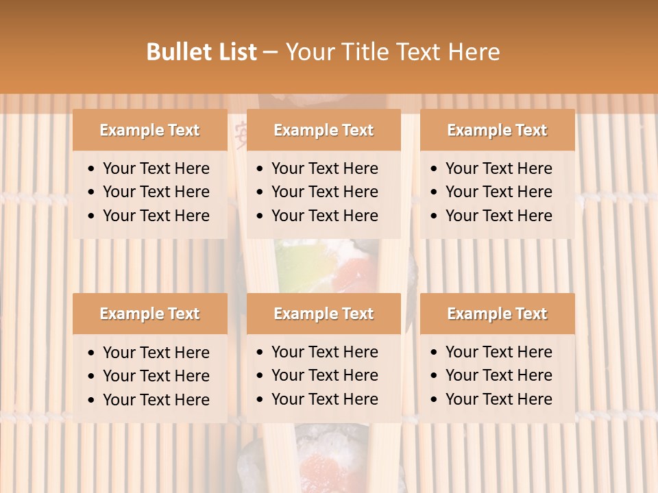 Sushi Seafood Dinner PowerPoint Template