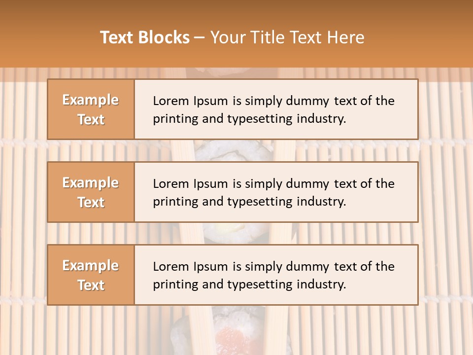 Sushi Seafood Dinner PowerPoint Template