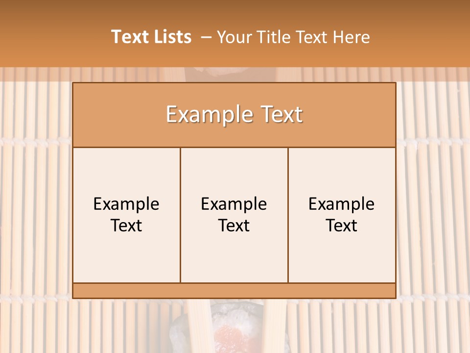 Sushi Seafood Dinner PowerPoint Template