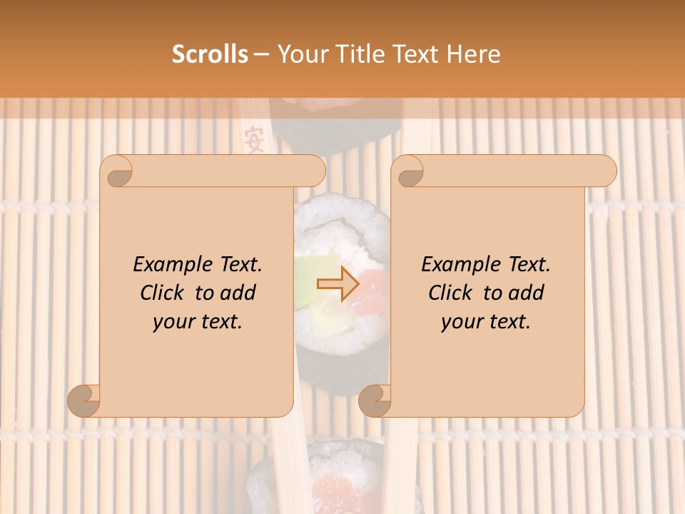 Sushi Seafood Dinner PowerPoint Template