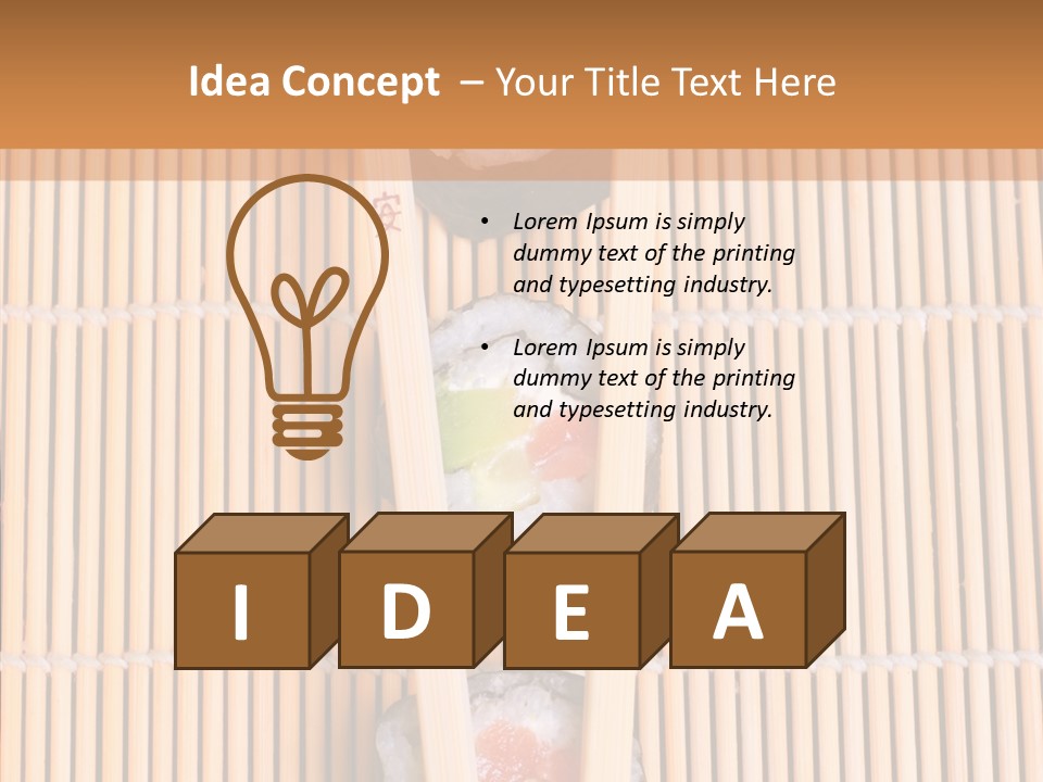 Sushi Seafood Dinner PowerPoint Template