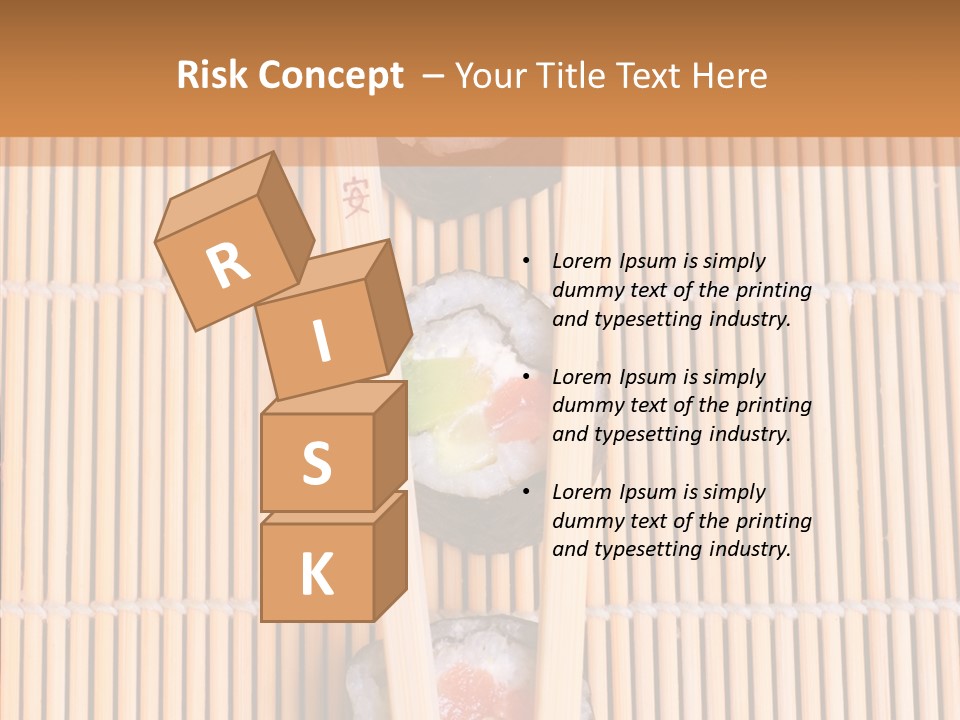 Sushi Seafood Dinner PowerPoint Template