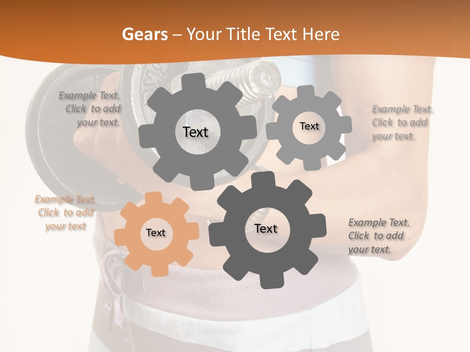 Hand Working Club PowerPoint Template