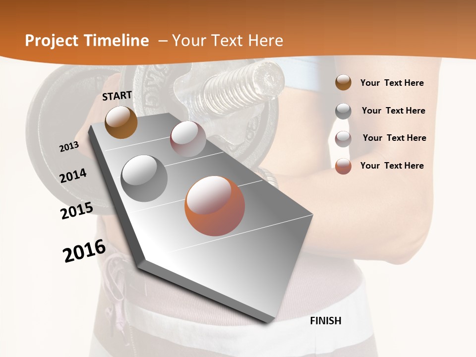 Hand Working Club PowerPoint Template
