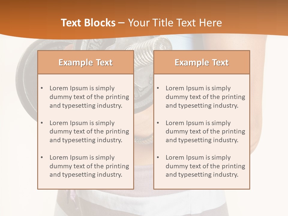 Hand Working Club PowerPoint Template