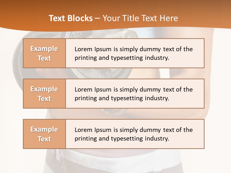 Hand Working Club PowerPoint Template