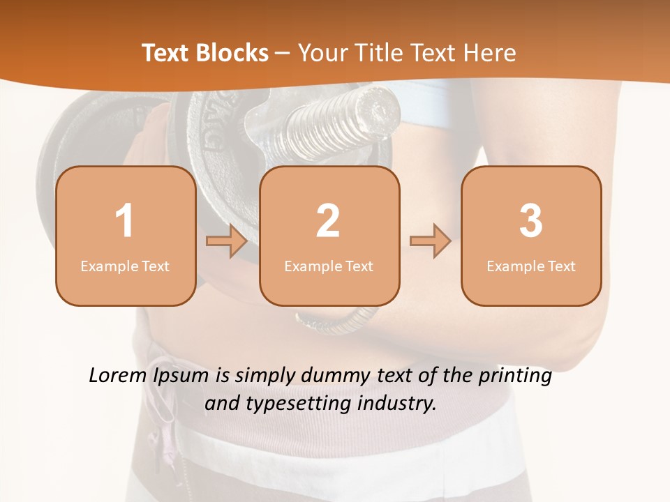 Hand Working Club PowerPoint Template