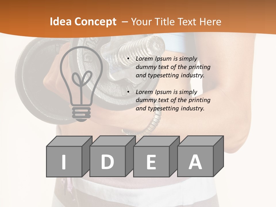 Hand Working Club PowerPoint Template