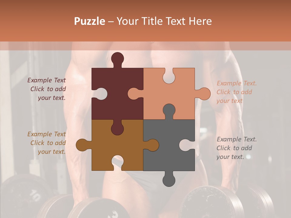 Man Sporty Black PowerPoint Template