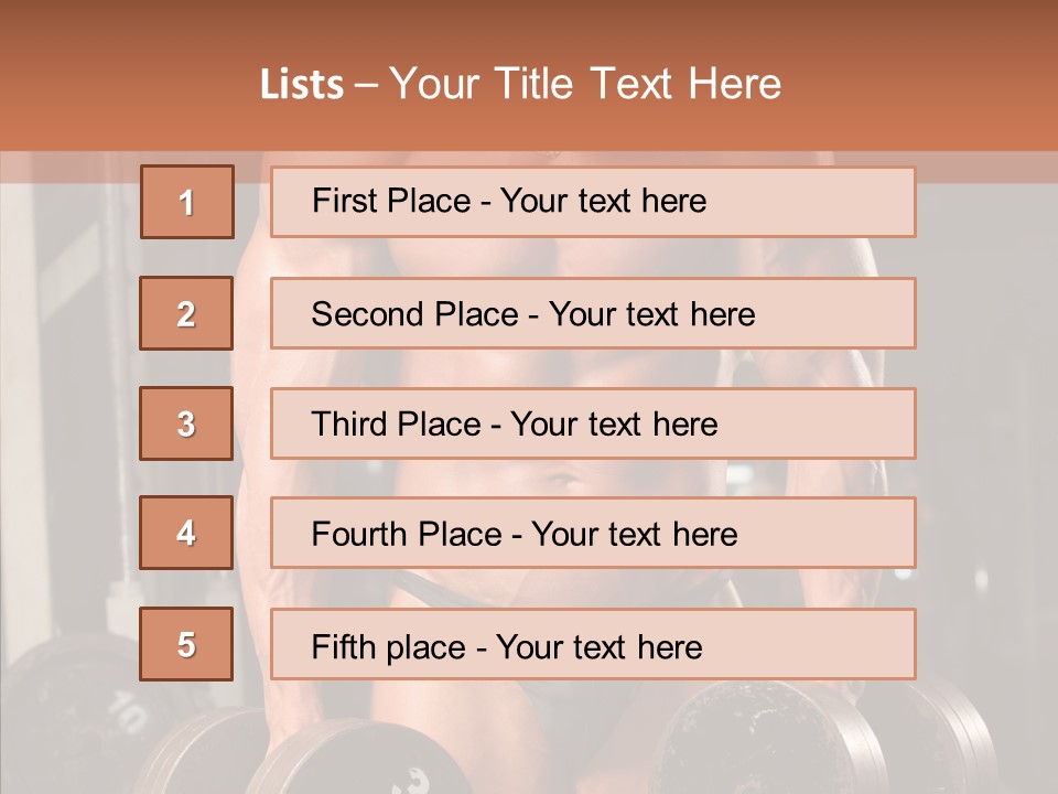 Man Sporty Black PowerPoint Template