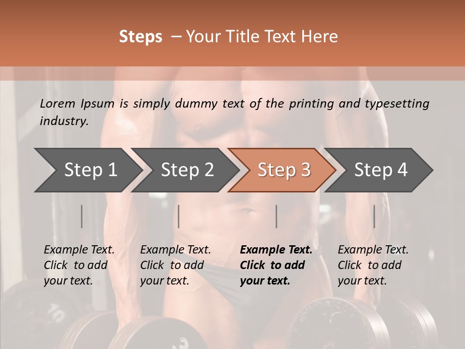 Man Sporty Black PowerPoint Template