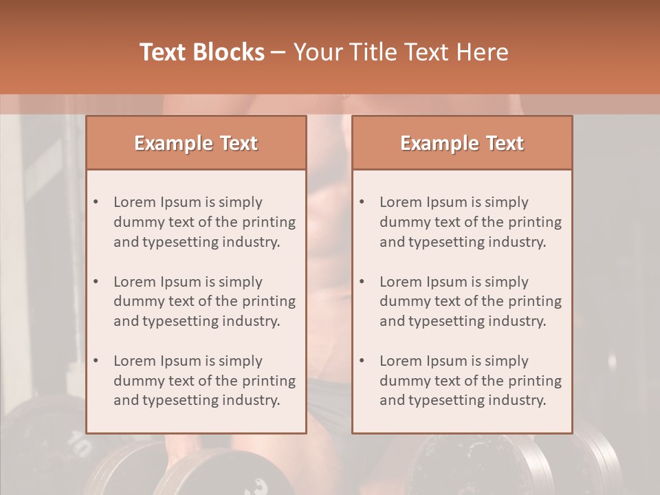 Man Sporty Black PowerPoint Template