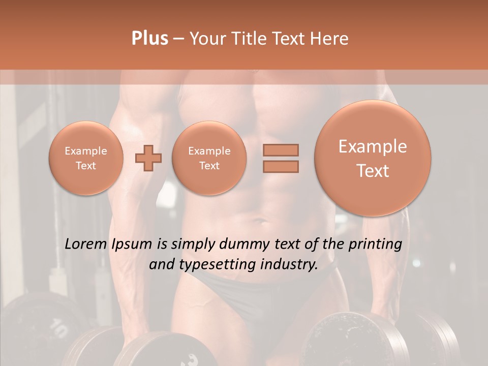 Man Sporty Black PowerPoint Template